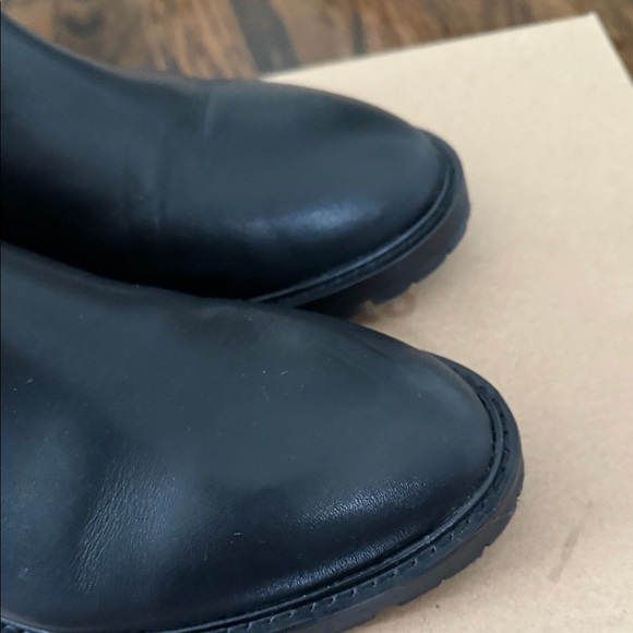 Steve Madden Black Leather Leopold Boots - Picture 5 of 6